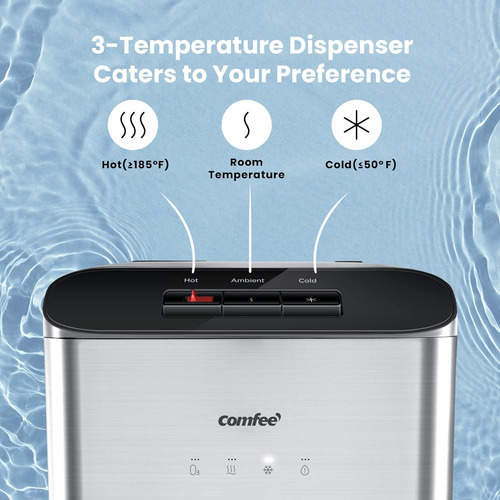 Comfee - Enfriador De Agua De Carga Inferior Autolimpiante C