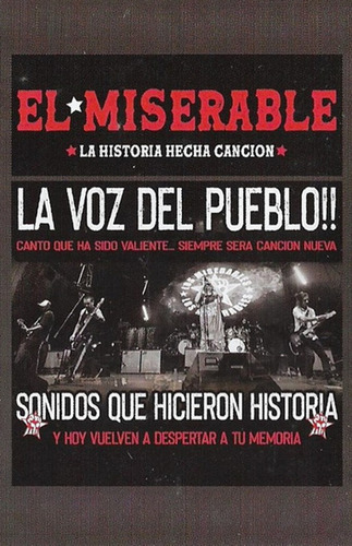 Los Miserables La Voz Del Pueblo Cassette Nuevo Musicovinyl