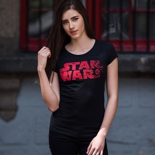 Imagen 2 de 4 de The Last Jedi Mujer Playera Star Wars