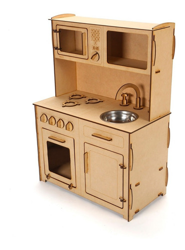 Imagen 8 de 8 de Cocinita De Juguete Cocina De Madera Infantil Juego Chicos