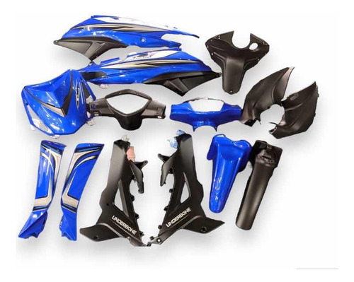 Kit De Plasticos Original Gilera Smash 110r 14 Piezas Azul