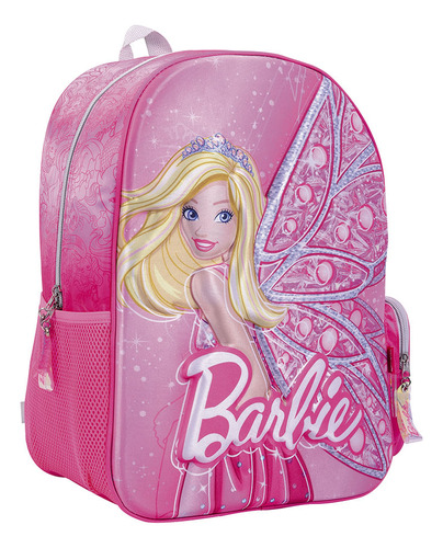 Barbie Mochila 16 Espalda Fantasy Rosa