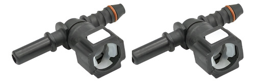 Par Conector Engate Rápido Combustível T 8mm / 8mm / 8mm
