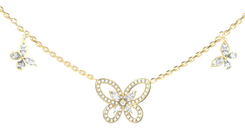 Collar Guess Mujer Lily Dorado Jubn05112jwygt/u Dorado