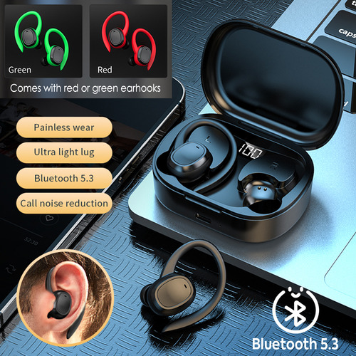 Para Audífonos Bluetooth Con Pantalla Digital Deportiva 5.3