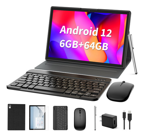 Tablet 10 PuLG 6 Gb Ram 64/512 Rom Teclado Mouse Funda Lapiz