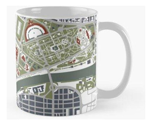 Taza Seville City Map Engraving Calidad Premium