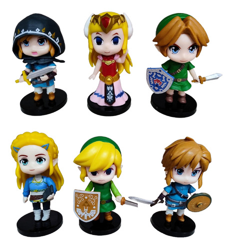 The Legend Of Zelda Set X 6 Figuras  De Coleccion En Bolsa