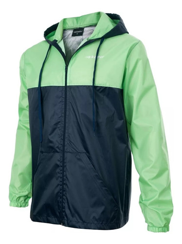 Campera Deportiva Rompeviento Impermeable Hombre Bolsillos 