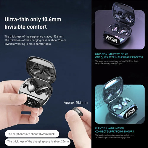 Auriculares Inalámbricos Bluetooth Pequeños Invisibles --