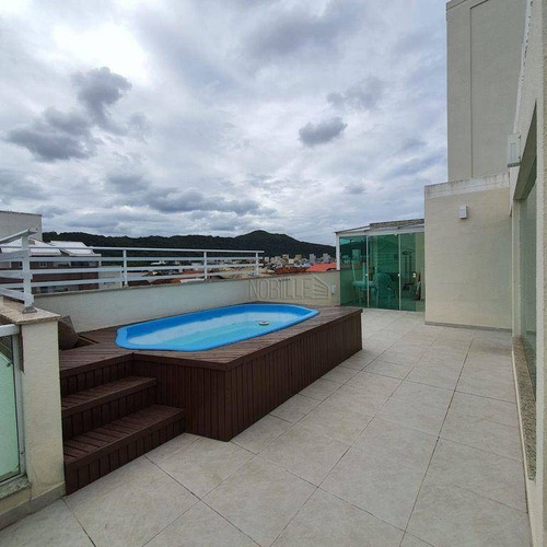 Imagem 12 de 30 de Linda Cobertura Semi-mobiliada Com 3 Dormitórios À Venda, 150 M² Por R$ 750.000 - Ingleses - Florianópolis/sc - Co0321