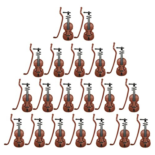 20 Juegos De Violín Miniatura, Modelo De Instrumento M...