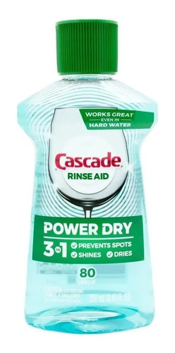 Cascade Abrillantador Platinum Power Dry Rinse Aid 250ml