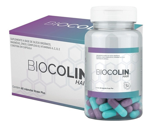 Kit Com 3 Unid. Biocolin Hair 60 Cápsulas Central Nutrition