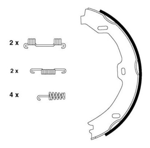 Sapata De Freio Tras. Mercedes E 55 2003-2010 S211