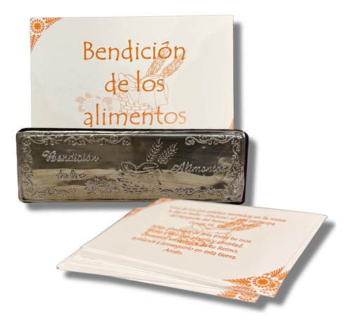 Tarjetero Bendición De Los Alimentos Oración