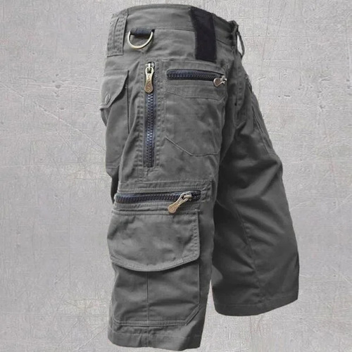 Pantalones Cortos Tipo Cargo De Holgado Algodón Para Hombre