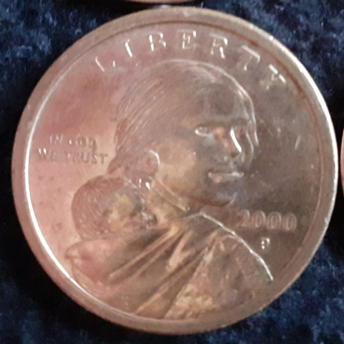 Moneda One Dolar, Estados Unidos, Sacagawea, Año 2000.oferta