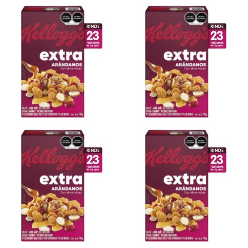 Cereal Extra Kellogg's Arándanos 710 G - 4 Pza