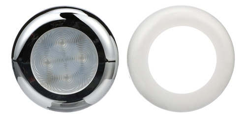 Lampara Led Cortesia Interior (cromo Bisel Blanco