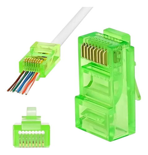 Enchufe De 8 Contactos Rj45, Mxcyg-005, 1 Paquete, 1x50 Pzas
