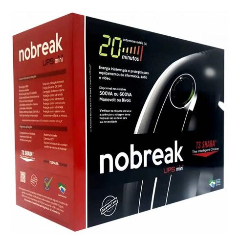 No-break 600va/390w Ts Shara 4004 Ups Mini Mono 115v