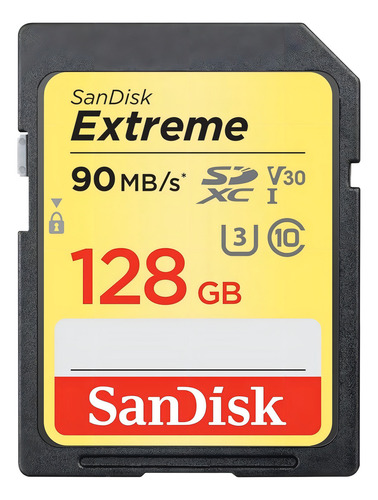 Cartão de memória SanDisk SDSDXVF-128G-GNCIN Extreme 128GB