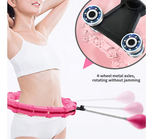..hula Hoop Inteligente Con Peso Ajustable, Ejercicio Abdomi