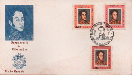 Tarjeta Postal Scott C940-c941-c942 Iconografía Libertador