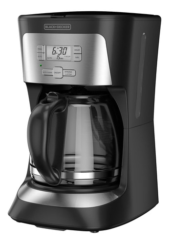 Cafetera Programable Para 12 Tazas, Color Negro Black+decker