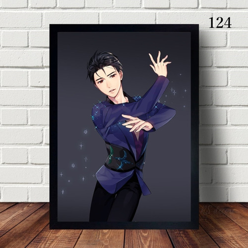 Quadro Com Moldura Anime Yuri On Ice A3