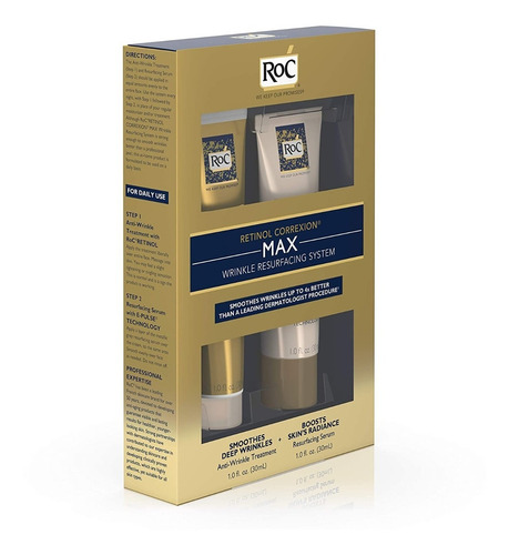 Roc Retinol Correxion Max Sistema De Cuidado Piel Arrugas