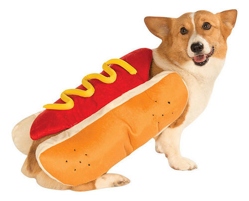 A*gift Traje De Disfraz De Hot Dog Para Mascotas