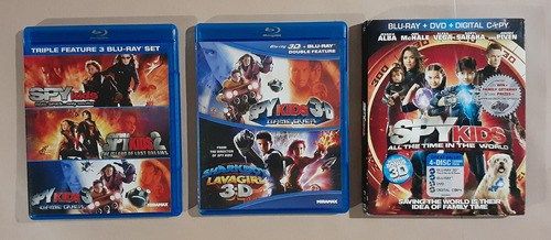 Spy Kids Saga + Sharkboy And Lavagirl Blu-ray 3d 2d Original