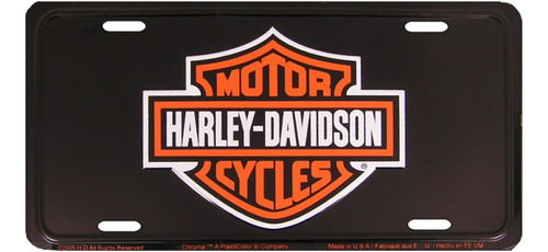 Placa De Matrícula Logotipo De Harley Davidson #1846 P...