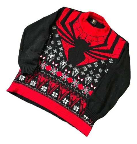 Suéter Navideño Spiderman Unitalla Dúo 2 Piezas