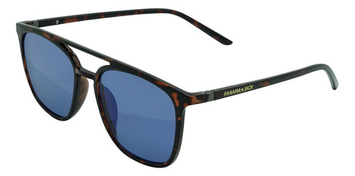 Lentes De Sol Panama Jack Tm201 Para Hombre Cuadrado Color Carey