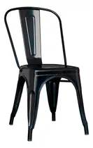 Comprar Silla De Comedor Tolix Metal Negra Living Comedor