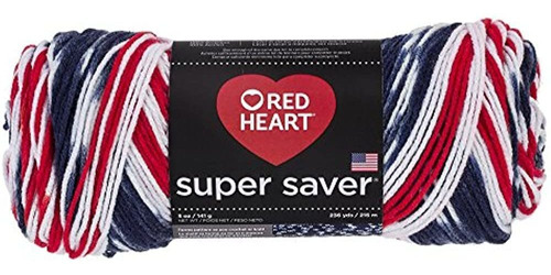 Red Heart Super Saver Yarn E300.3943, Print-americana