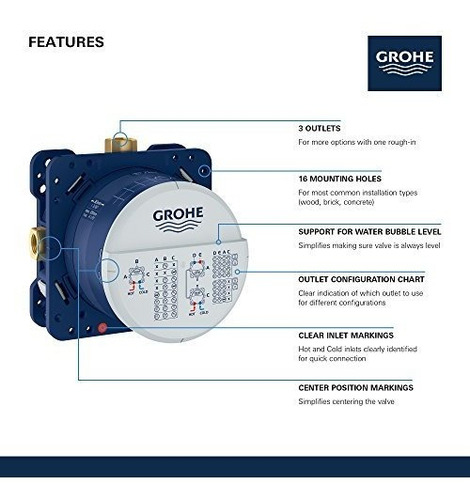 Sistema De Ducha Grohe 35601000 Rapido Smartbox Caja Univers