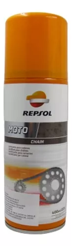 Motometa Detalles Lubricante para cadena de motocicleta moto Qualifer chain  400ml Repsol