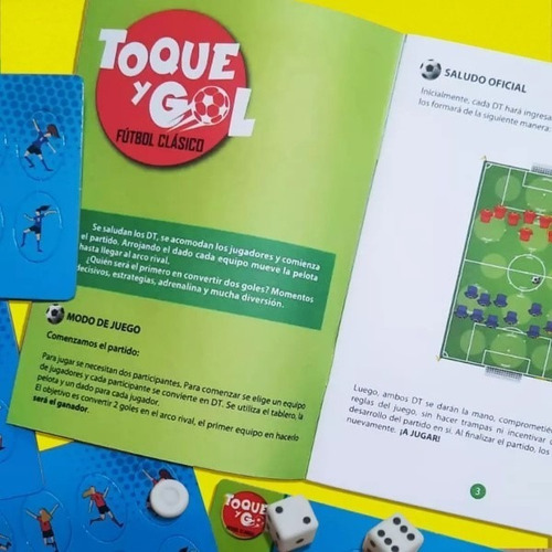 Juego Mesa Fútbol Toque Y Gol Estrategia Ética Deportiva +6