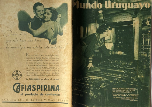 Mundo Uruguayo N° 812 Carlos Gardel En  Cuesta Abajo  1934