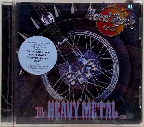 Cd Hard Rock Cafe '80s Heavy Metal 1998 Importado Lacrado