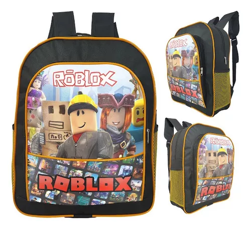 Kit Mochila escolar infantil menino pequena Lancheira Térmica Estojo  simples Roblox PR/AM 1zp - Desconto no Preço