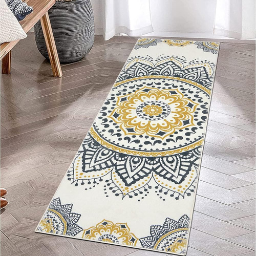 Hebe Boho Runner Alfombra 2'x6' Chic Mandala Bohemian Printe