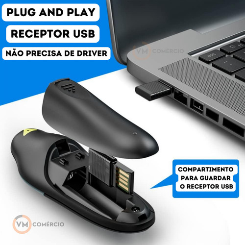 Apresentador Slide Apontador Laser Controle Sem Fio