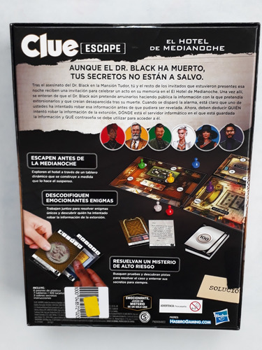 Juego De Mesa Clue Escape Juego Original Nuevo Hasbro