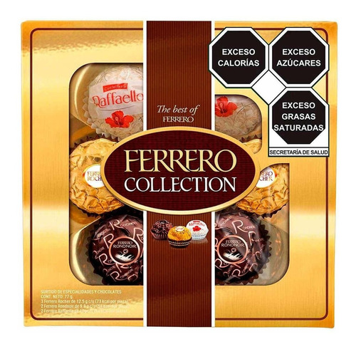 Ferrero Rocher Collection Chocolate Surtido Especial 7pz 77g