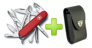 Cortaplumas Victorinox Deluxe Tinker Roja 17 Usos + Funda